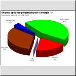 Skladba spoteby primrnch paliv a energie (%), skupenstv paliv