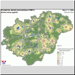 Prmrn denn koncentrace PM10 - stedn zdroje